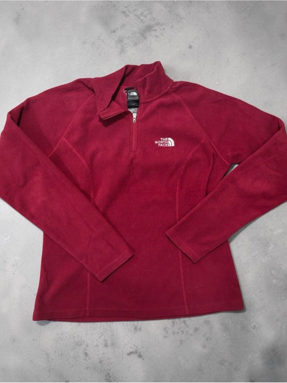 The North Face Women's Burgundy Quarter-Zip Fleece Pullover